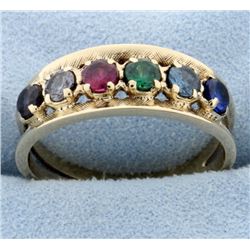 Multi-Colored Gemstone Ring