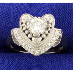 Diamond Heart Ring