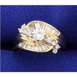 1ct Total Weight Diamond Ring