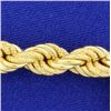 Image 2 : 7 3/4 Inch 18K Thick Rope Bracelet