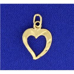 14K Heart Pendant