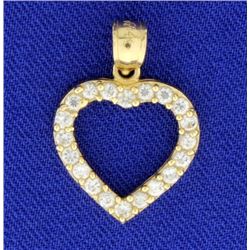 1/2ct TW Diamond Heart Pendant