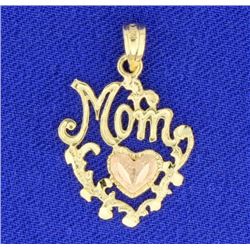 14K Mom Pendant