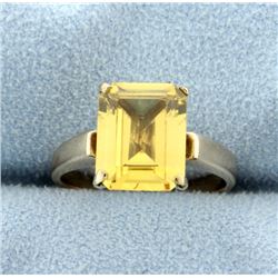 Antique 3ct Citrine Ring