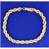 Image 1 : 7 Inch Rope Style bracelet