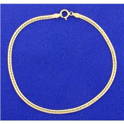 7 5/8 Inch Yellow Gold Bracelet