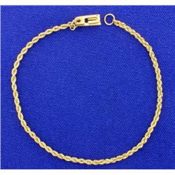 Gold Rope Bracelet