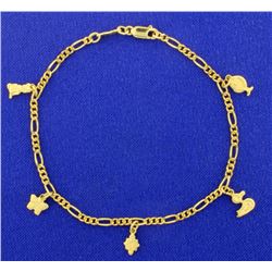 7 1/4 Inch Charm Bracelet