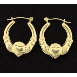 Claddagh Hoop Earrings