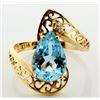 Image 1 : 3ct Blue Topaz Ring