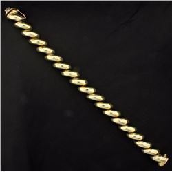 8 Inch Designer Gold Bracelet