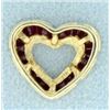 Image 2 : 1ct TW Ruby Heart Pendant