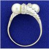 Image 3 : Pearl & Diamond Ring