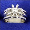 Image 1 : .60ct TW Diamond Flower Ring