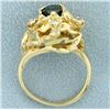 Image 3 : Antique Tourmaline & White Sapphire Ring