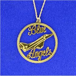 Blue Angels Pendant & Chain