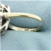 Image 4 : High Quality Diamond & Sapphire Ring