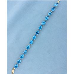 20ct TW London Blue Topaz Bracelet