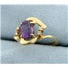 Image 2 : Amethyst and Diamond Ring