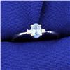 Image 1 : Blue Topaz and Diamond Ring