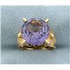 Image 1 : Vintage 6ct Purple Sapphire Ring