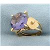 Image 2 : Vintage 6ct Purple Sapphire Ring