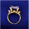 Image 3 : Vintage 6ct Purple Sapphire Ring
