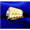 Image 2 : Men's 18k Sapphire and Diamond Ring