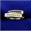 Image 1 : Sapphire and Diamond Ring