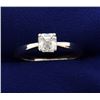 Image 1 : GIA Certified .88 ct Square Diamond Solitaire Ring