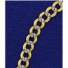 Image 2 : 7 1/4 Inch Italian Made Yellow and White Gold Diamond cut Bracelet