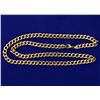 Image 1 : 22 1/2 Inch Flat Link Chain in Rose Gold