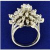 Image 3 : 2 1/2ct TW Starburst Diamond Ring
