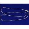 Image 1 : Italian Made 18 1/2 Box Link Chain in Sterling Silver