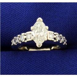 1 1/2 ct TW Marquise Diamond Ring