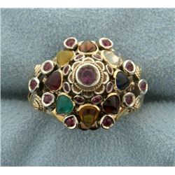 Antique 18k Multi-Gemstone Ring