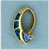 Image 1 : Tanzanite and Opal Slide/Pendant