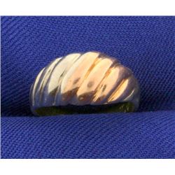Tri-Color Gold Pinky Ring