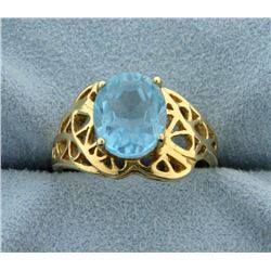 3ct Blue Topaz Ring