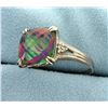 Image 2 : Mystic Topaz and Diamond Ring