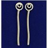 Image 1 : Sterling Silver Dangle Stud Earrings Enhancers