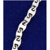 Image 2 : White Gold Anchor Chain Anklet