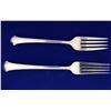 Image 1 : Towle Chippendale Sterling Fork and Salad Fork Set