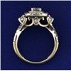 Image 3 : 1 1/2ct TW Halo Style Diamond Ring
