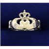 Image 1 : Claddagh Ring in White Gold