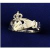 Image 2 : Claddagh Ring in White Gold
