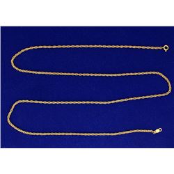 22 Inch Rope Style Chain