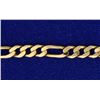 Image 2 : Italian Made 20 1/2 Inch Figaro Neck Chain