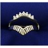 Image 1 : 1/2ct TW Diamond Ring Jacket or Guard