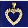 Image 1 : 1ct TW Diamond Heart Pendant